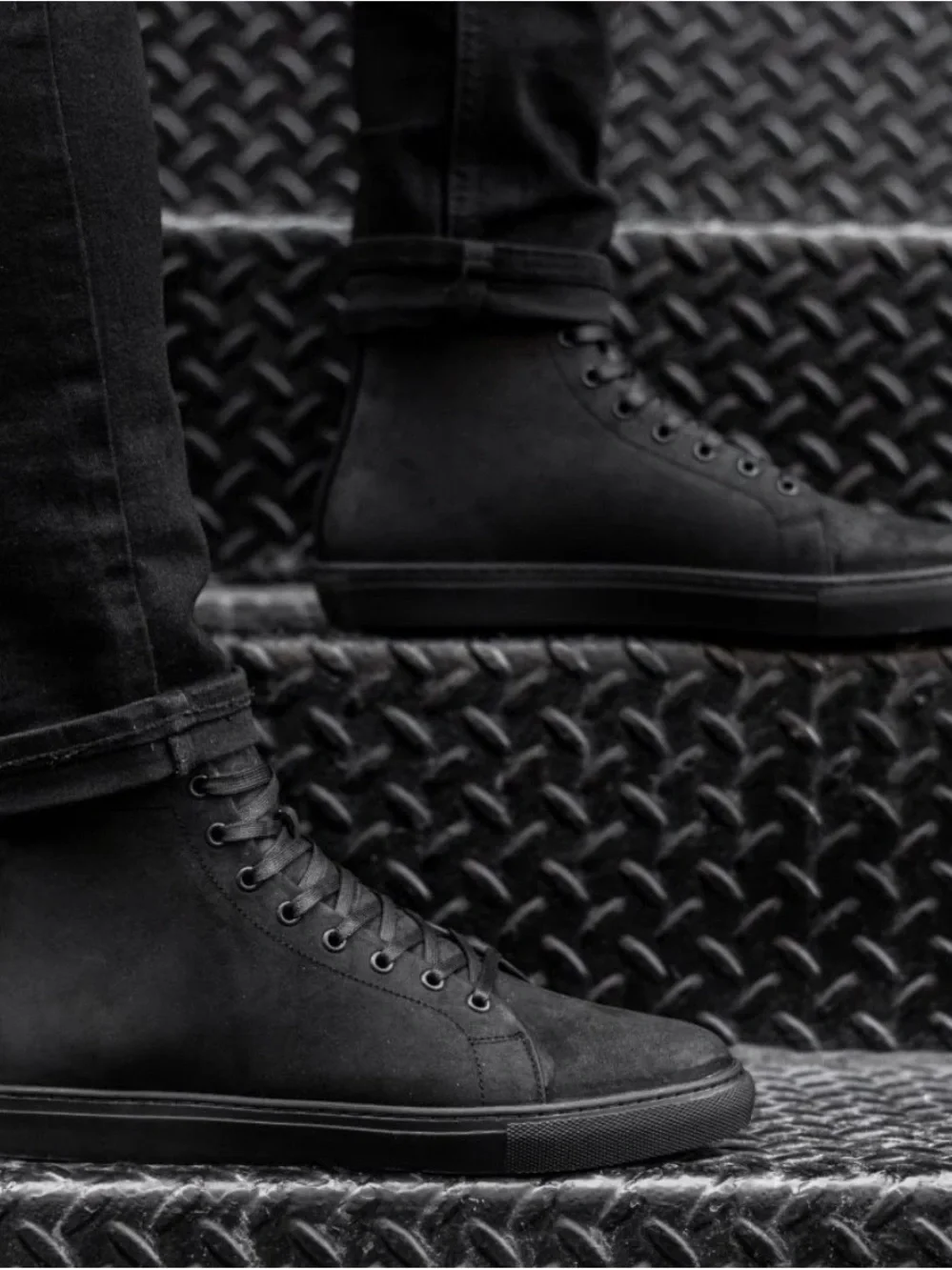 Thursday Boot Company Men's Matte Black Premier High-Top Sneakers
